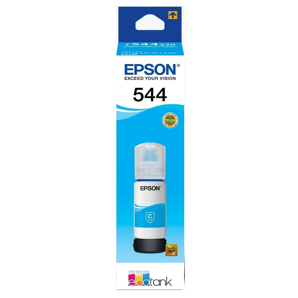Cartucho Epson Modelo T544 Cyan, Tinta Dye, Para L1210, L3210, L3250, L3110, L3150, L5190