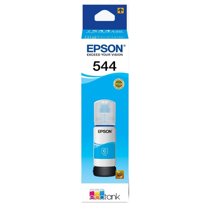 Cartucho Epson Modelo T544 Cyan, Tinta Dye, Para L1210, L3210, L3250, L3110, L3150, L5190
