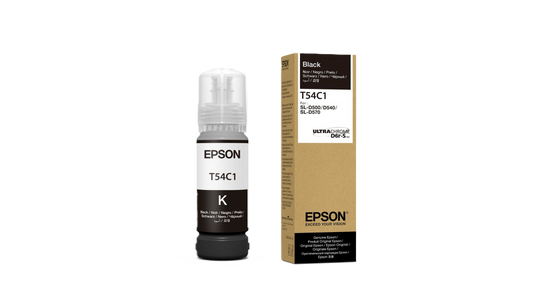 Botella De Tinta Epson Modelo T54c Ultrachrome D6r-s Negro, Para Plotter D570 (70ml)