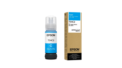 Botella De Tinta Epson Modelo T54c Ultrachrome D6r-s Cyan, Para Plotter D570 (70ml)
