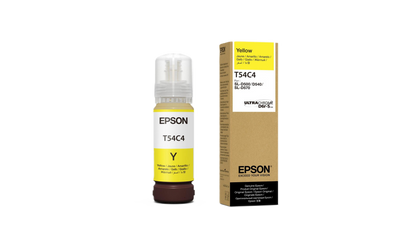 Botella De Tinta Epson Modelo T54c Ultrachrome D6r-s Amarilla, Para Plotter D570 (70ml)