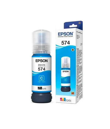 Botella De Tinta Epson Modelo T574 Cyan  Para L8050
