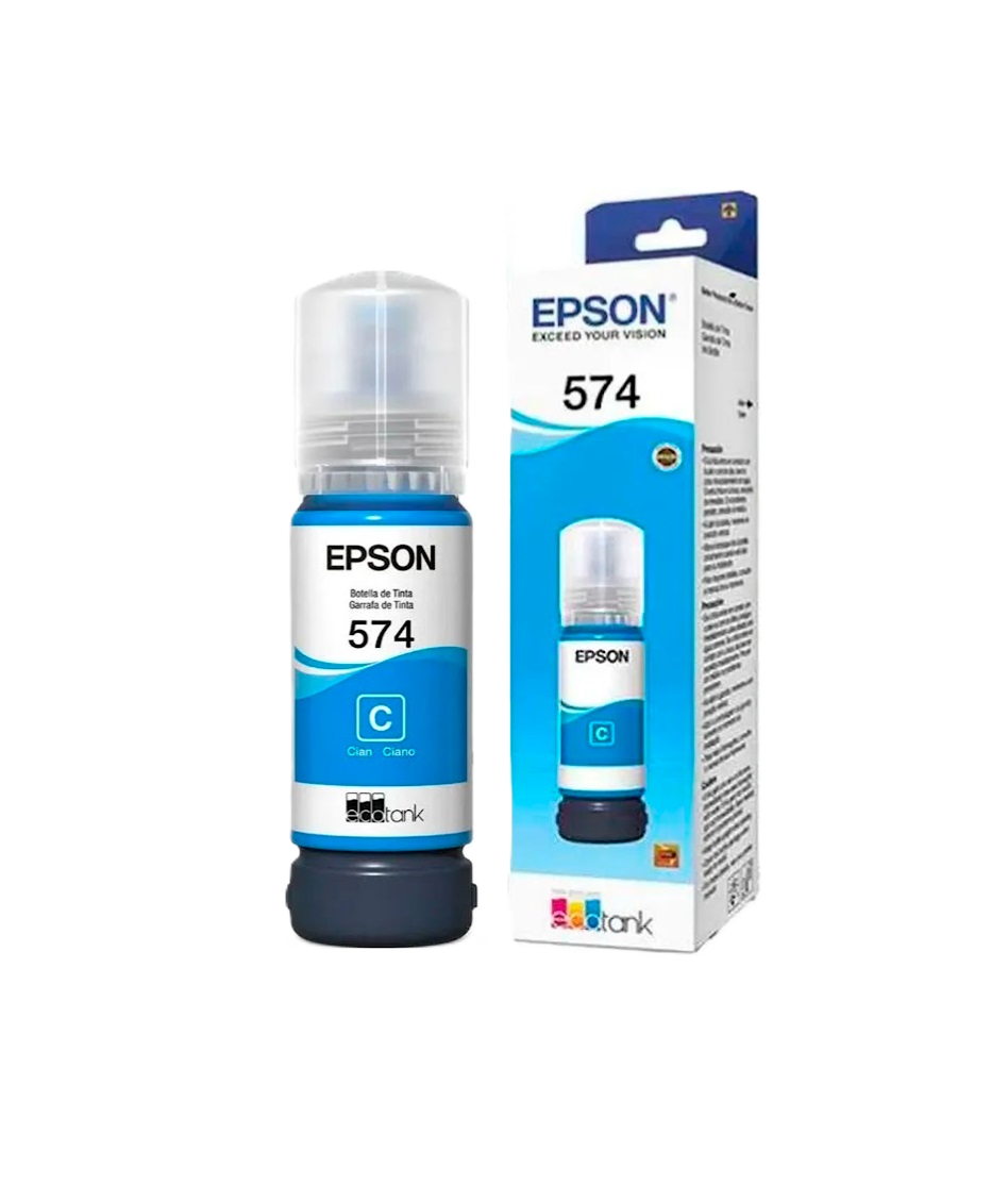 Botella De Tinta Epson Modelo T574 Cyan  Para L8050