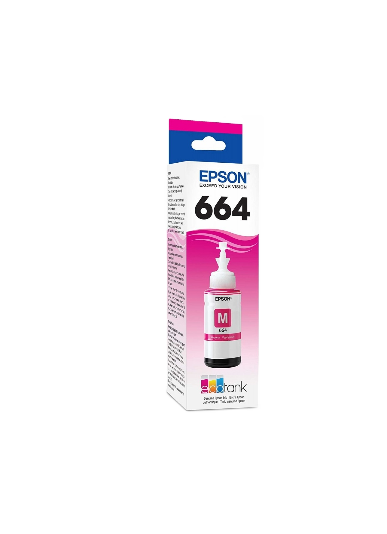 Cartucho Epson Modelo 664 Magenta, Para L110, L200, L210, L350, L355, L555, L300, L1300