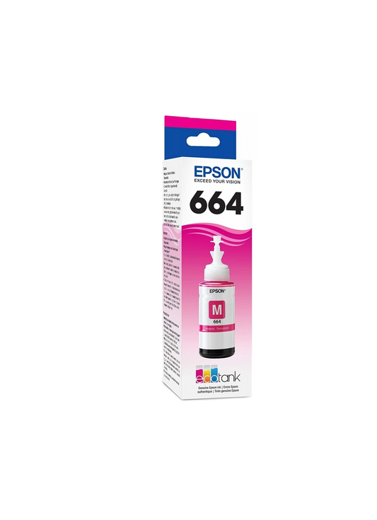 Cartucho Epson Modelo 664 Magenta, Para L110, L200, L210, L350, L355, L555, L300, L1300