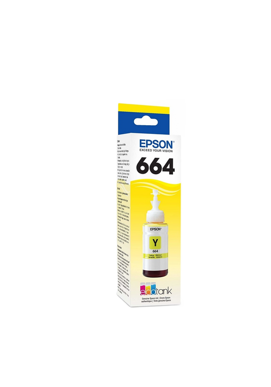 Cartucho Epson Modelo 664 Amarillo, Para L110, L200, L210, L350, L355, L555, L300, L1300
