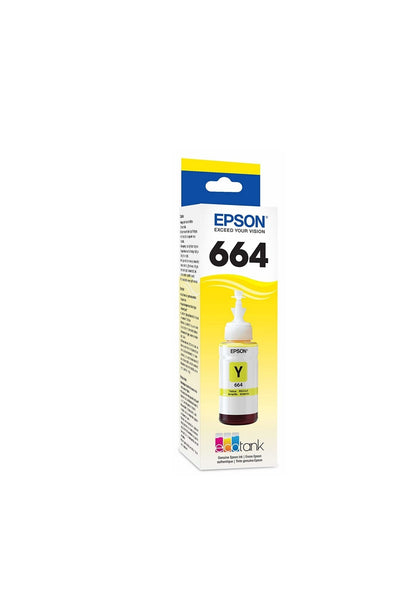Cartucho Epson Modelo 664 Amarillo, Para L110, L200, L210, L350, L355, L555, L300, L1300