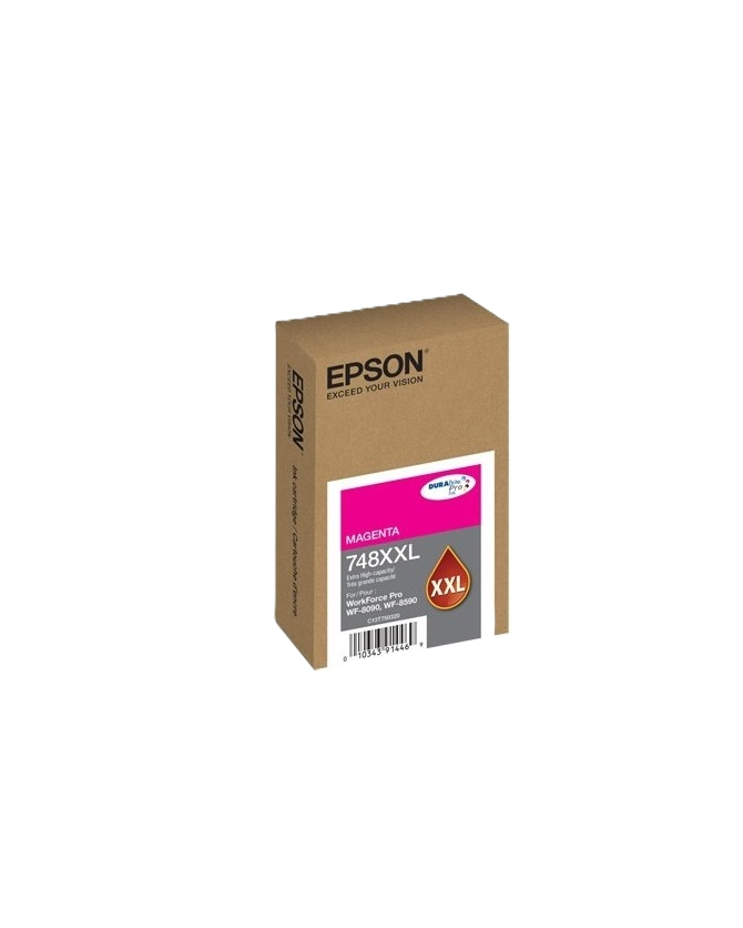 Cartucho Epson Modelo T748xxl Magenta, Para Wf-6090, Wf-6590, Alta Capacidad, Rendimeinto De 7,000 Impresiones, Costo Pp $0.18c