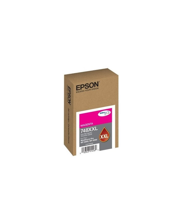 Cartucho Epson Modelo T748xxl Magenta, Para Wf-6090, Wf-6590, Alta Capacidad, Rendimeinto De 7,000 Impresiones, Costo Pp $0.18c