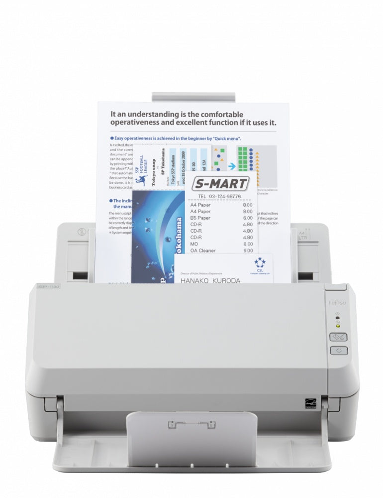 Escaner Fujitsu Sp-1130n, 30 Ppm/60 Ipm, 600 Dpi, 24 Bits, Usb, Duplex, Adf, Ethernet (red)