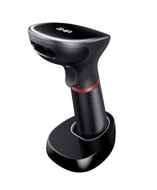 Lector De Codigos De Barras Ghia Gsw2 / Inalambrico / 2d / Led Rojo Y Blanco / Bluetooth / Usb / Base De Carga / Qr / Negro