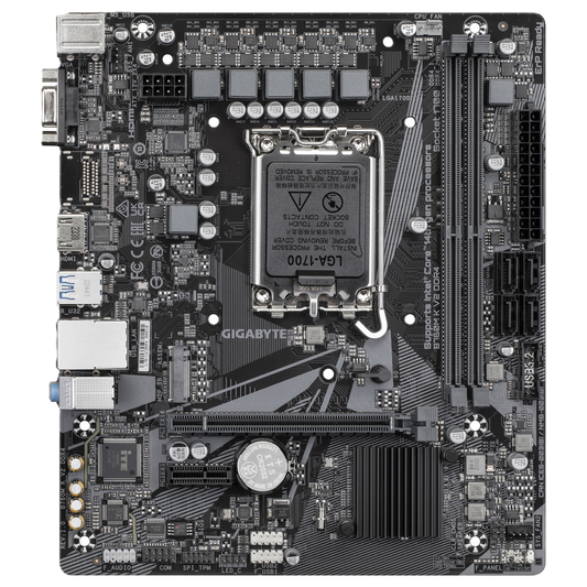 Tarjeta Madre Gigabyte B760m K V2 Ddr4 / Socket 1700 / 2x Ddr4 / Hdmi / Pcie X 16 / Micro Atx