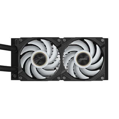 Disipador De Enfriamiento Liquido Gigabyte Gp-aorus Waterforce X Ii 240/240mm/ Socket 115x, 1200, 1700, 1851, Amd Tr4, Am5, Am4, Str5/s-1200/am4/am5/rgb