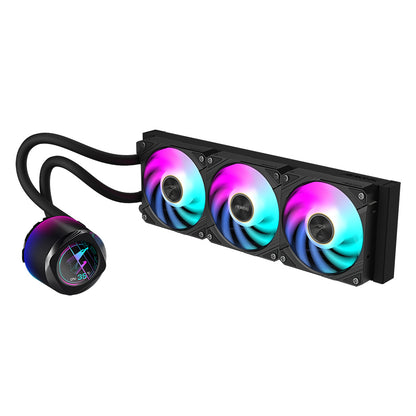 Disipador De Enfriamiento Liquido Gigabyte Gp-aorus Waterforce X Ii 360 / Intel 115x, 1200, 1700 / Amd Tr4, Am5, Am4, Str5 / 360mm / Color Negro