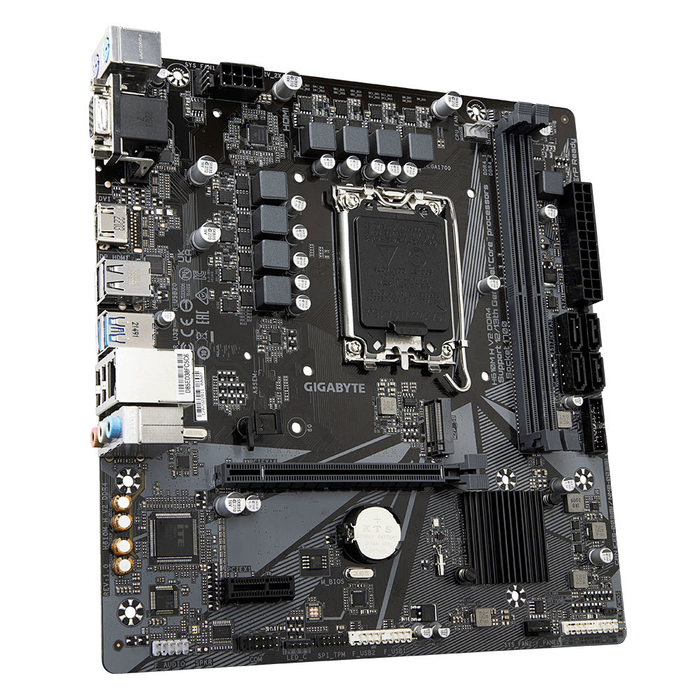 Mb Gigabyte H610 Intel S-1700 13a/12a Gen/2xddr4 3200mhz/pcie 4.0 X 16/hdmi/4xusb 3.2/m.2/micro Atx/gama Basica