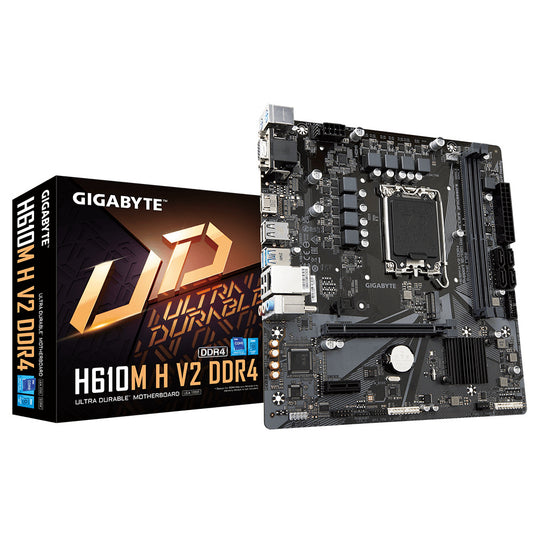Mb Gigabyte H610 Intel S-1700 13a/12a Gen/2xddr4 3200mhz/pcie 4.0 X 16/hdmi/4xusb 3.2/m.2/micro Atx/gama Basica