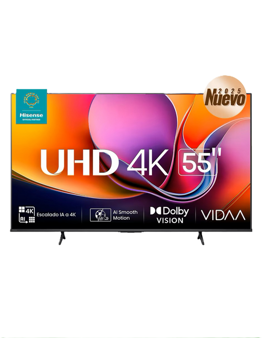 Television 55 Pulgadas Led Hisense 55a65nv Smart Vidaa, Uhd 4k, Dolby Vision, Hdr10, Dts Virtual X, Wifi