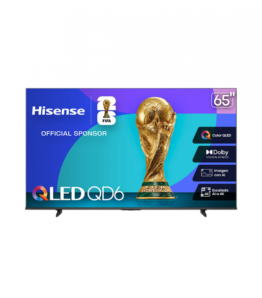 Television 65 Pulgadas Qled Hisense 65qd6qv Smart Vidaa Tv, Uhd 4k, Dolby Vision, Dolby Atmos, Wifi