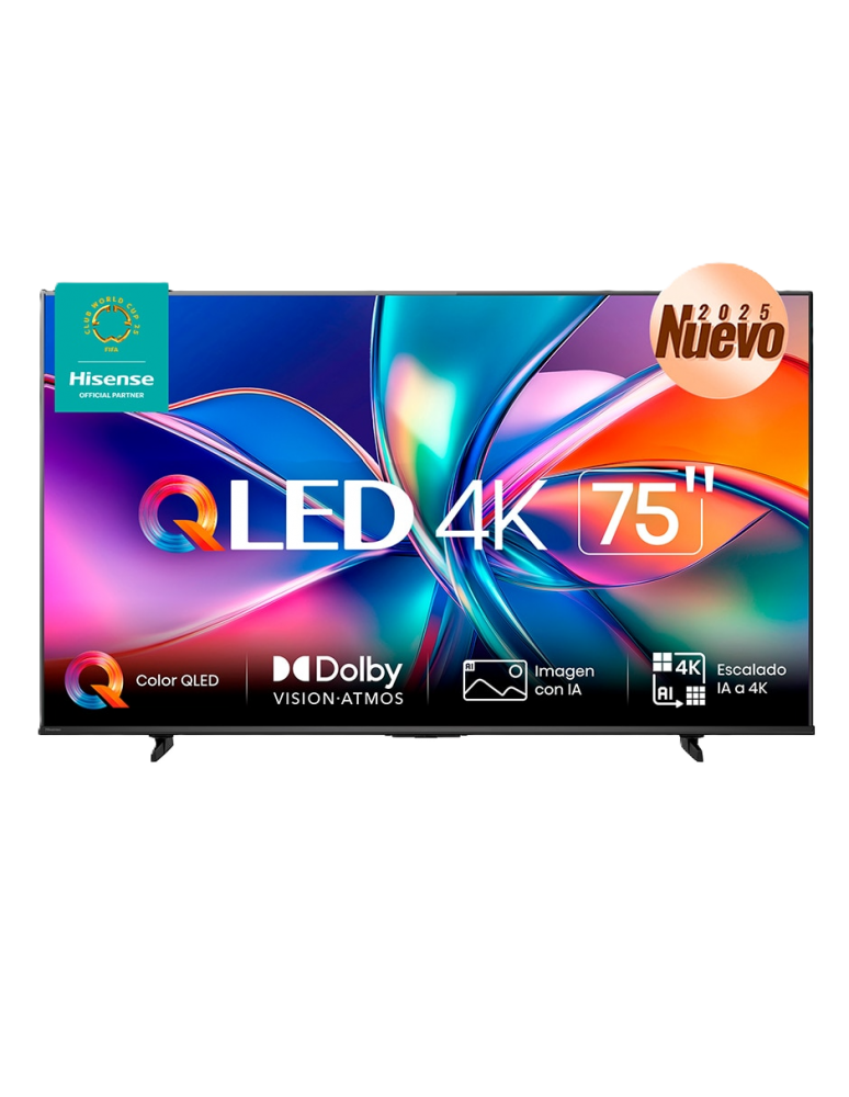 Television 75 Pulgadas Qled Hisense 75qd6qv Smart Vidaa Tv, Uhd 4k, Dolby Vision, Dolby Atmos, Wifi