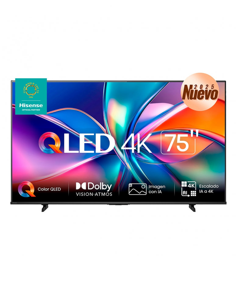 Television 75 Pulgadas Qled Hisense 75qd6qv Smart Vidaa Tv, Uhd 4k, Dolby Vision, Dolby Atmos, Wifi