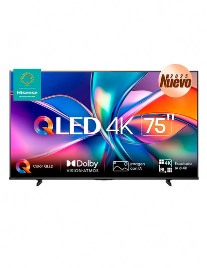 Television 75 Pulgadas Qled Hisense 75qd6qv Smart Vidaa Tv, Uhd 4k, Dolby Vision, Dolby Atmos, Wifi