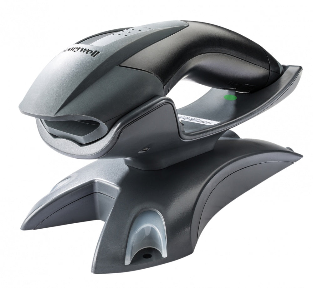 Lector De Codigo De Barras Honeywell Voyager 1202g-2usb-5, Inalambrico, Laser 1d, Bluetooth, Usb, Negro, Alcance 305 Mm, 100 Lecturas Por Segundo, Incluye Base De Comunicacion