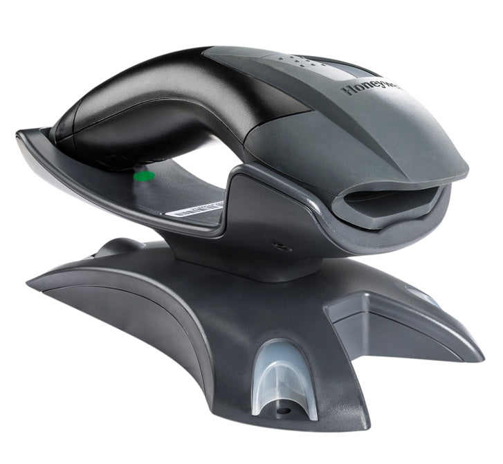 Lector De Codigo De Barras Honeywell Voyager 1202g-2usb-5, Inalambrico, Laser 1d, Bluetooth, Usb, Negro, Alcance 305 Mm, 100 Lecturas Por Segundo, Incluye Base De Comunicacion