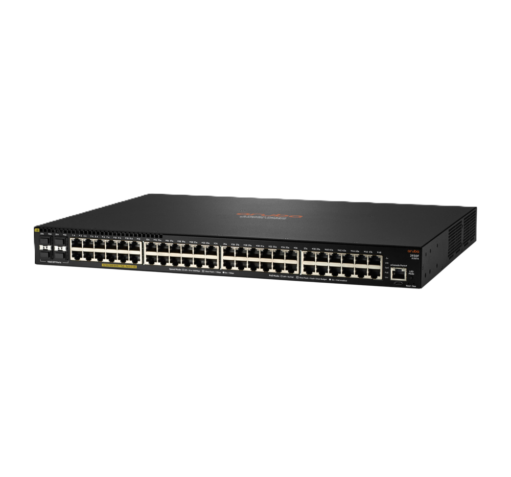 Switch Hp Aruba Jl557a 2930f 48g Rj45 Poe 740w Y 4 Sfp 1g Administrable  L3