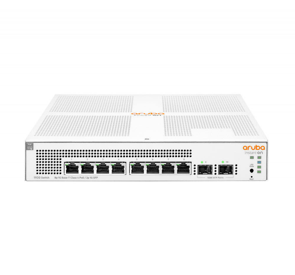 Switch Hpe Aruba Jl681a Instant On 1930 8g Poe Clase 4 2 Sfp 124 W Administrable Capa 2 Smart Managed