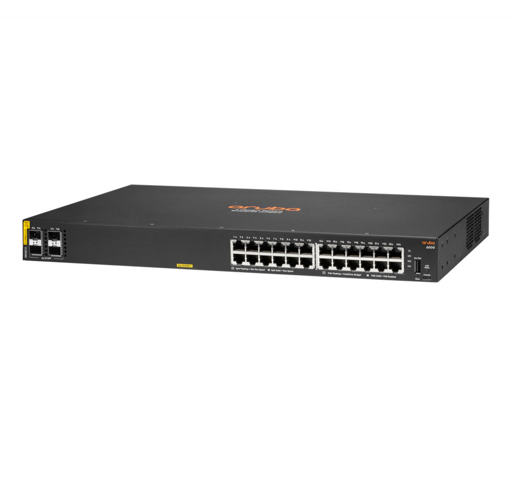 Switch Hpe Aruba R8n87a 6000 24g Poe Cl4 370 Watts Y 4sfp Administrable Capa 2