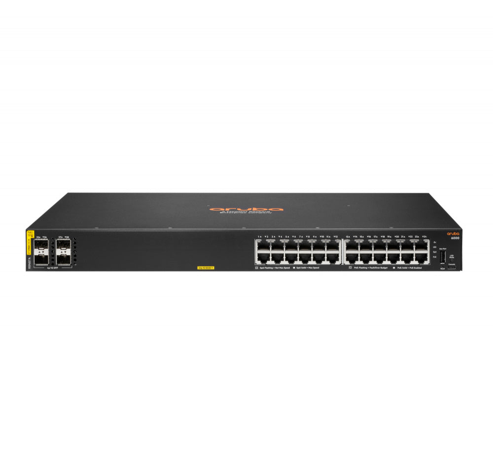 Switch Hpe Aruba R8n87a 6000 24g Poe Cl4 370 Watts Y 4sfp Administrable Capa 2