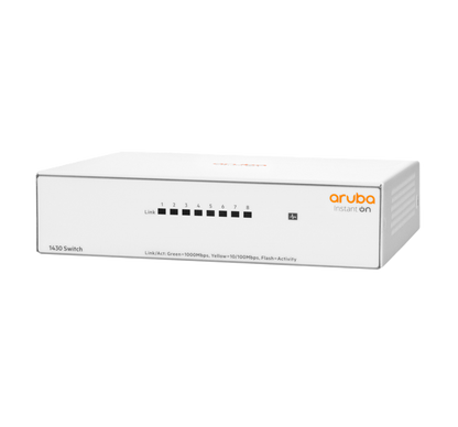 Switch Hpe Aruba R8r45a Instant On 1430 Con 8 Puertos Rj45 10/100/1000 Mbps No Administrable