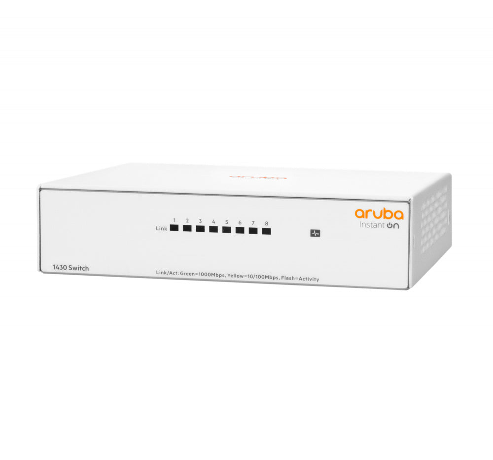 Switch Hpe Aruba R8r45a Instant On 1430 Con 8 Puertos Rj45 10/100/1000 Mbps No Administrable