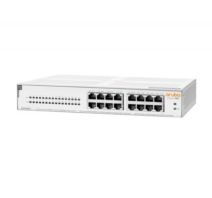 Switch Hpe Aruba R8r48a Instant On 1430 Con 16 Puertos Poe Clase 4 Rj45 10/100/1000 Mbps No Administrabl
