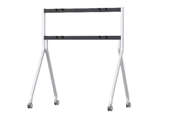 White Rolling Stand Para Huawei Ideahub 65/75/86 Inches