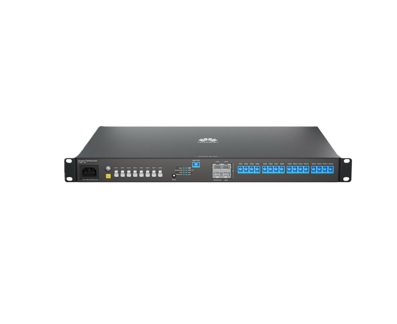 Huawei Miniftto - Gateway Óptico / 4 Puertos Ge (wan/lan) + 1 Puerto Xgpon (sc/upc) + 8 Puertos Pof (xc/upc) + 16 Puertos Gpon(sc/upc) /  Vpn / Vlans /  Wi-fi Roaming / Firewall / Administración Nube