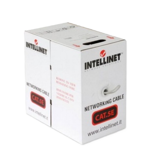 Bobina,intellinet,704830, Cat 5e Cca Utp 100m Multifilar Gris
