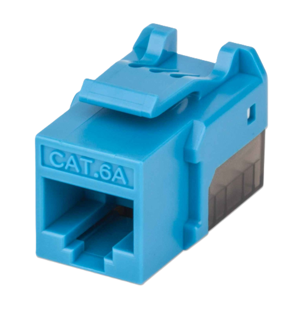 Jack,intellinet,772334, Cat 6a  De Impacto (keystone) Azul