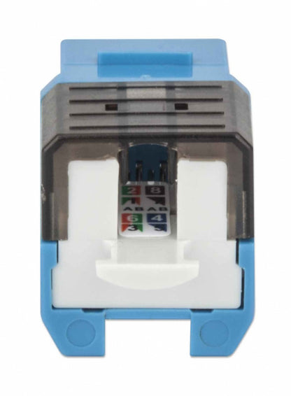Jack,intellinet,772334, Cat 6a  De Impacto (keystone) Azul