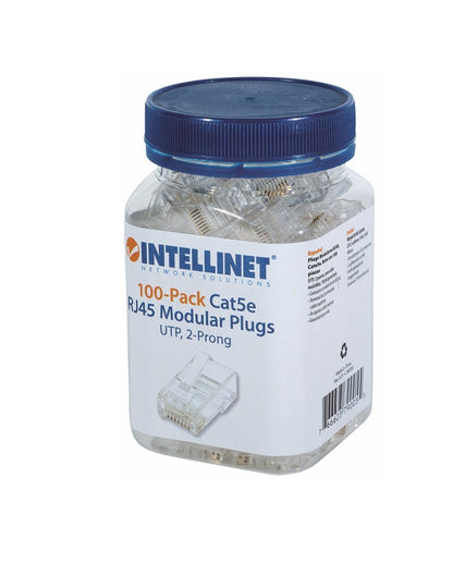 Plug Rj45,intellinet,790055, Cat 5e Utp Multifilar 100 Pzas