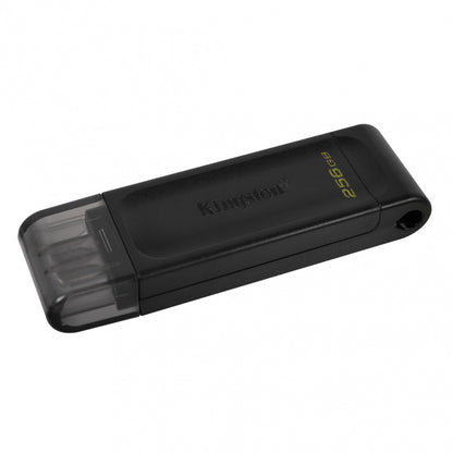 Memoria Flash Usb Kingston Data Traveler 70 256gb Gen 1 3.2 Tipo C Negro (dt70/256gb)