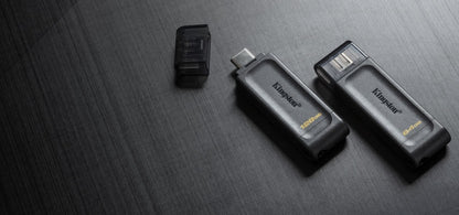 Memoria Flash Usb Kingston Data Traveler 70 64gb Gen 1 3.2 Tipo C Negro (dt70/64gb)