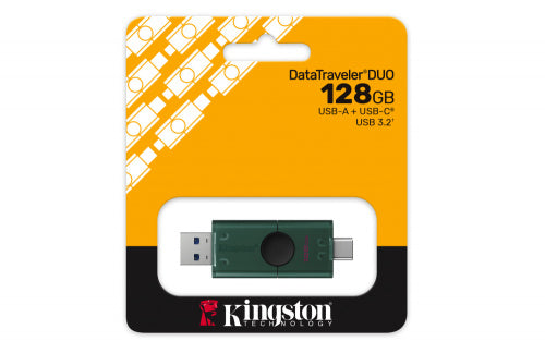 Memoria Flash Usb Kingston Data Traveler Duo Flash Drive 128gb Tipo A-c Dtdeg2/128gb