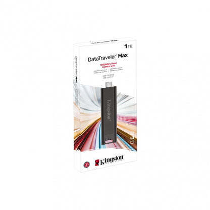 Memoria Flash Usb Kingston Data Traveler Max 1tb 1000r/900w Gen 2 3.2 Tipo C Negro (dtmax/1tb)
