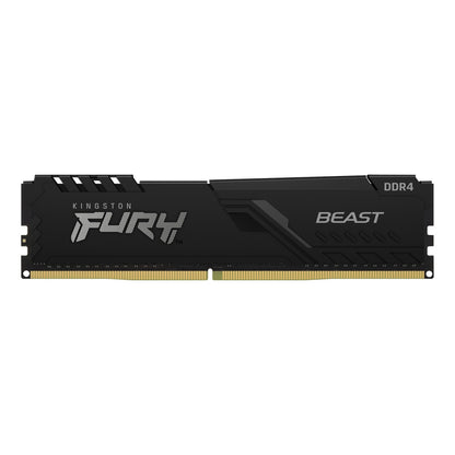 Memoria Ram Kingston Dimm Ddr4 8gb 3600mt/s Fury Beast Black Xmp Cl17 288pin 1.35v C/disipador De Calor