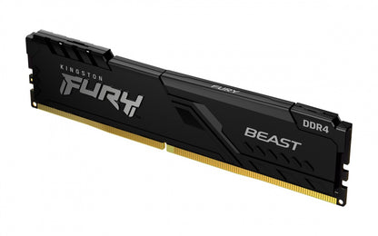 Memoria Ram Kingston Dimm Ddr4 8gb 3600mt/s Fury Beast Black Xmp Cl17 288pin 1.35v C/disipador De Calor