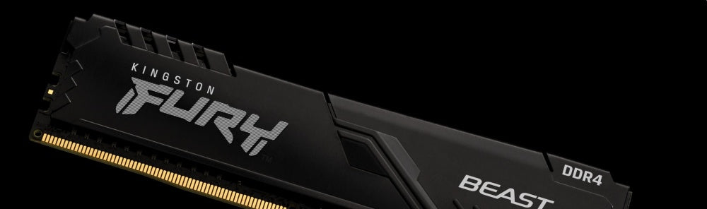 Memoria Ram Kingston Dimm Ddr4 8gb 3600mt/s Fury Beast Black Xmp Cl17 288pin 1.35v C/disipador De Calor