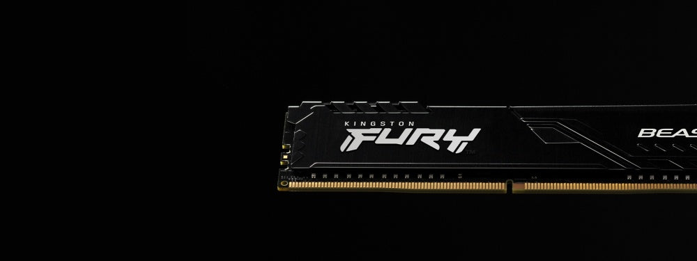 Memoria Ram Kingston Dimm Ddr4 8gb 3600mt/s Fury Beast Black Xmp Cl17 288pin 1.35v C/disipador De Calor