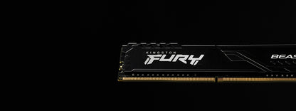 Memoria Ram Kingston Dimm Ddr4 8gb 3600mt/s Fury Beast Black Xmp Cl17 288pin 1.35v C/disipador De Calor
