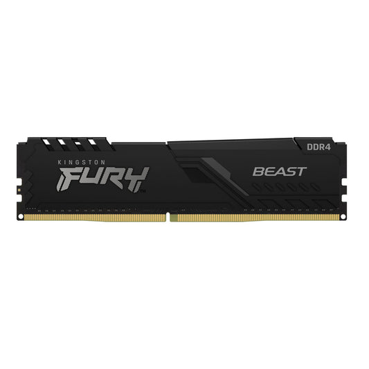 Memoria Ram Kingston Dimm Ddr4 8gb 3200mt/s Fury Beast Black Cl16 288pin 1.35v C/disipador De Calor